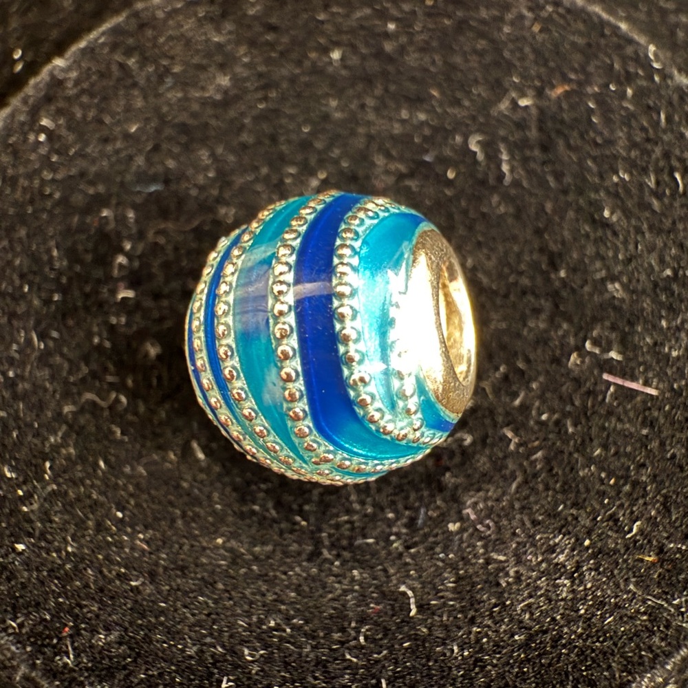 Pandora Blue Wave Charm